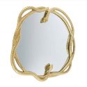Oglinda decorativa design sarpe auriu SNAKE L 50cm