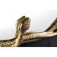 Oglinzi - Oglinda decorativa design sarpe auriu SNAKE L 50cm