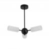 Candelabru cu 3 brate metal negru Cosmic