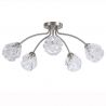 Lustra aplicata 5 becuri metal nickel satinat Astral