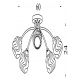 Lustre aplicate - Lustra aplicata 5 becuri metal nickel satinat Astral