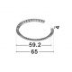 Plafoniere - Plafoniera circulara aluminiu alb GREAMY D-65cm