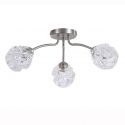 Lustra aplicata 3 becuri metal nickel satinat Astral