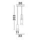 Pendule, Lustre suspendate - Lustra cu 3 pendule ceramica neagra PARLO