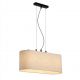 Pendule, Lustre suspendate - Lustra suspendata cu abajur oval in Hessian
