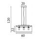 Pendule, Lustre suspendate - Lustra suspendata cu abajur oval in Hessian