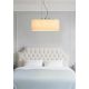 Pendule, Lustre suspendate - Lustra suspendata cu abajur oval in Hessian