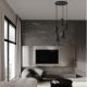 Pendule, Lustre suspendate - Lustra cu 5 pendule ceramica neagra PARLO