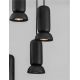 Pendule, Lustre suspendate - Lustra cu 5 pendule ceramica neagra PARLO