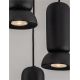 Pendule, Lustre suspendate - Lustra cu 5 pendule ceramica neagra PARLO