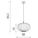 Pendule, Lustre suspendate - Lustra suspendata stil cocoon Bonnie