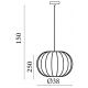 Pendule, Lustre suspendate - Lustra suspendata stil cocoon Radiant