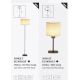 Lampadare - Lampa de podea cu abajur plusat Chelsea