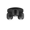 Plafoniera cu 3 spoturi metal negru MARLIN