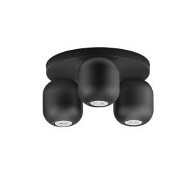 Plafoniera cu 3 spoturi metal negru MARLIN