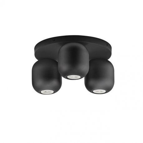 Plafoniere - Plafoniera cu 3 spoturi metal negru MARLIN
