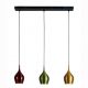 Pendule, Lustre suspendate - Lustra cu 3 pendule metal colorat Vibrant
