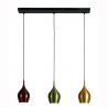 Lustra cu 3 pendule metal colorat Vibrant 
