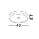Plafoniere - Plafoniera LED HELIOS auriu champagne D-40cm