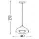 Pendule, Lustre suspendate - Lustra suspendata stil industrial Mars Crem 40cm