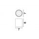 Plafoniere cu spoturi, Spoturi aplicate - Spot aplicat LED design tehnic IRIS alb