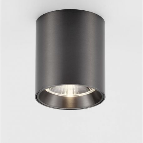 Plafoniere cu spoturi, Spoturi aplicate - Spot aplicat LED design tehnic IRIS nickel negru