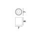 Plafoniere cu spoturi, Spoturi aplicate - Spot aplicat LED design tehnic IRIS nickel negru