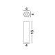 Plafoniere cu spoturi, Spoturi aplicate - Spot aplicat LED design tehnic LUISA negru, H-15cm