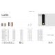 Plafoniere cu spoturi, Spoturi aplicate - Spot aplicat LED design tehnic LUISA alb, H-15cm