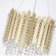 Pendule, Lustre suspendate - Lustra metal auriu, cristale din sticla Spear 5Lt