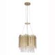 Pendule, Lustre suspendate - Lustra metal auriu, cristale din sticla Spear 5Lt