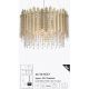 Pendule, Lustre suspendate - Lustra metal auriu, cristale din sticla Spear 8Lt