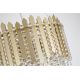 Pendule, Lustre suspendate - Lustra metal auriu, cristale din sticla Spear 8Lt