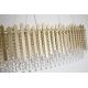 Candelabre, Lustre - Lustra metal auriu, cristale din sticla Spear 8Lt