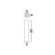 Plafoniere cu spoturi, Spoturi aplicate - Spot aplicat LED design tehnic LUISA negru, H-20cm