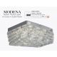 Plafoniere - Plafoniera metal cromat si sticla LED Modena