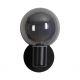 Iluminat pentru baie - Aplica baie Protectie IP44 metal negru, sticla fumurie Luminsphere
