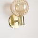 Corpuri de iluminat - Aplica baie Protectie IP44 metal alama, sticla champagne Luminsphere