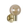Aplica baie Protectie IP44 metal alama, sticla champagne Luminsphere