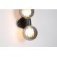 Corpuri de iluminat - Aplica baie Protectie IP44 metal negru, sticla fumurie Luminsphere 2Lt