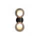 Corpuri de iluminat - Aplica baie Protectie IP44 metal negru, sticla fumurie Luminsphere 2Lt
