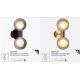 Corpuri de iluminat - Aplica baie Protectie IP44 metal negru, sticla fumurie Luminsphere 2Lt