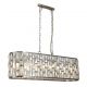 Candelabre, Lustre - Lustra metal alama antic, sticla sampanie Bijou 8Lt