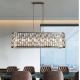 Candelabre, Lustre - Lustra metal alama antic, sticla sampanie Bijou 8Lt