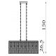 Candelabre, Lustre - Lustra metal alama antic, sticla sampanie Bijou 8Lt