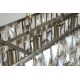 Candelabre, Lustre - Lustra metal alama antic, sticla sampanie Bijou 8Lt