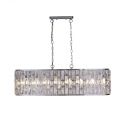 Lustra metal cromat, sticla transparenta Bijou 8Lt