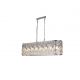 Candelabre, Lustre - Lustra metal cromat, sticla transparenta Bijou 8Lt