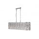 Candelabre, Lustre - Lustra metal cromat, sticla transparenta Bijou 8Lt