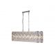 Candelabre, Lustre - Lustra metal cromat, sticla transparenta Bijou 8Lt
